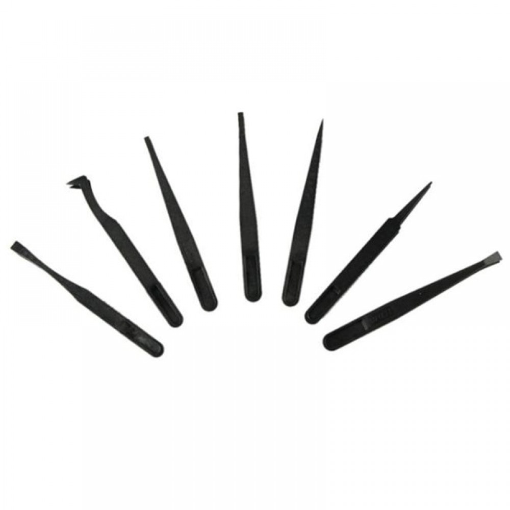 2018 HOT SALE New Car And Motorcycle tool New Style 7pcs Industrial Anti-static Tweezer Maintenance Tool Kit Vicky