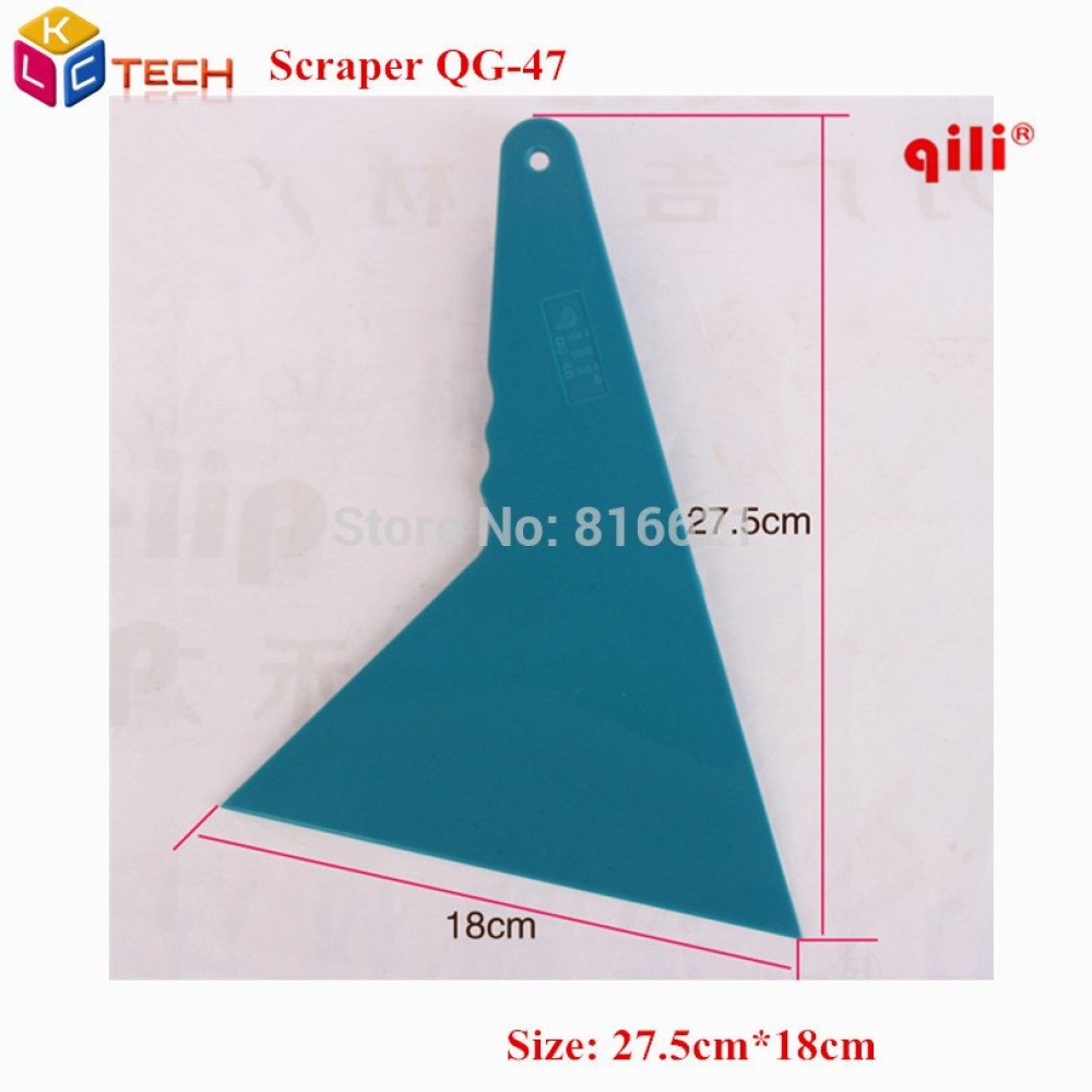 60pcs DHL Qili QG-47 Install Vinyl film install Tirangular Scaper Wall Paper Floor Clean And Industry Tool Squeegee Long Handle