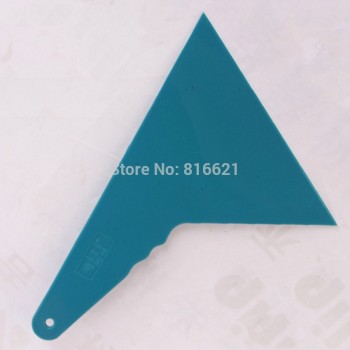 60pcs DHL Qili QG-47 Install Vinyl film install Tirangular Scaper Wall Paper Floor Clean And Industry Tool Squeegee Long Handle