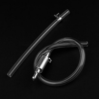 Car Hydraulic Brake Bleeder Clutch Tool Kit Auto Vehicle Motorcycle Oil Pump Oil Bleeding Replacement Adapter Hose Kit Silver