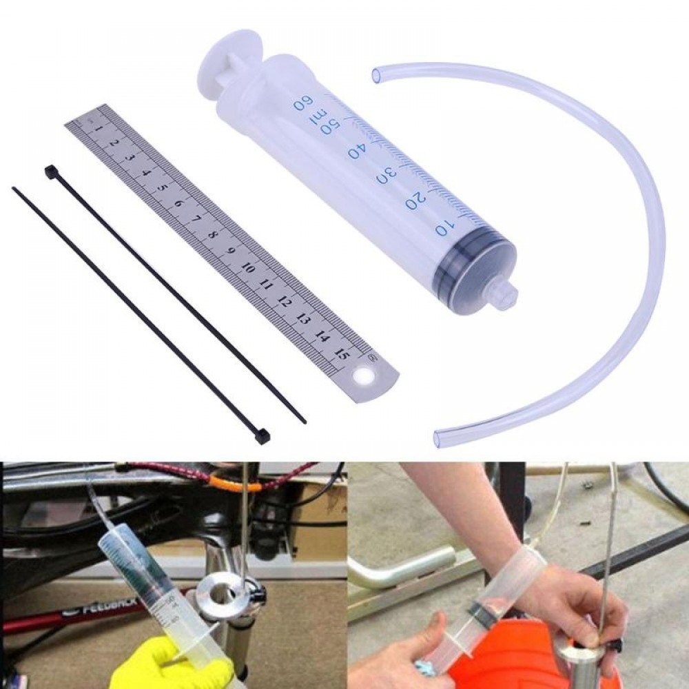 Fork Oil Tool Kit Gauge Suspension Level Tuning Syringe Shock Sag Adjuster Remove Oil Engines Transmissions Car Maintenance