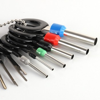New!18 pcs Auto Car Plug Circuit Board Wire Harness Terminal Extraction Pick Connector Crimp Pin Back Needle Remove Tool Set