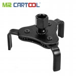 MR CARTOOL 55-108mm Oil Grid Filter Wrench 3 Jaw Adjustable Car Removal Tool Triangle Remover For 13mm 1/2 9.5mm 3/8 Drive