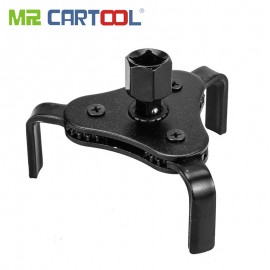 MR CARTOOL 55-108mm Oil Grid Filter Wrench 3 Jaw Adjustable Car Removal Tool Triangle Remover For 13mm 1/2 9.5mm 3/8 Drive