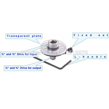 Professional 1/2 Inch Adjustable Drive Torque Angle Gauge Auto Garage Tool Set For Hand Tools Wrench AT2136