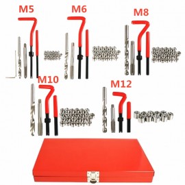 131Pcs/Set Engine Block Restoring Damaged Thread Repair Tool Kit M5x0.8 M6x1.0  M8x1.25 M10x1.5 M12x1.75 Free Shipping