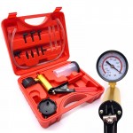 Hand Held DIY Brake Fluid Bleeder Tools Vacuum Pistol Pump Tester Kit Aluminum Pump Body Pressure Vacuum Gauge