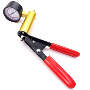 Hand Held DIY Brake Fluid Bleeder Tools Vacuum Pistol Pump Tester Kit Aluminum Pump Body Pressure Vacuum Gauge