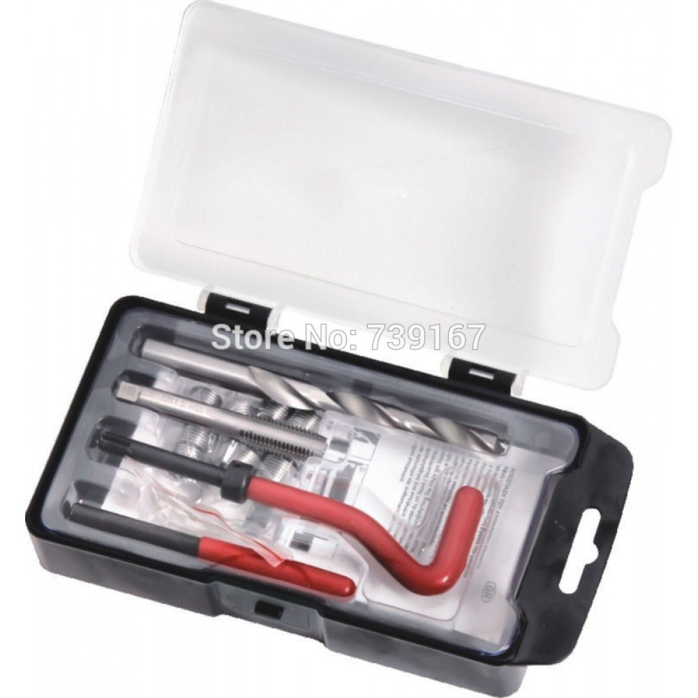 M10 X 1.0 Thread Repair Tool Auto Helical Coil Insert Repair Garage Tools For Car Motorcycle Helicoil ST0059D