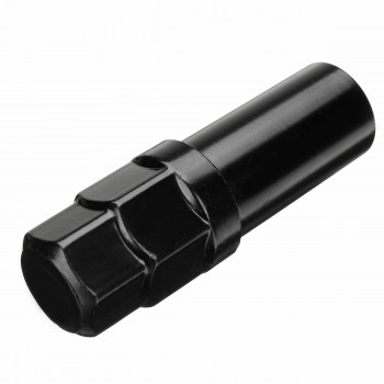 Black 7 Sided Spline Tuner Lug Nut Locking Socket Key Removal Steel Tool