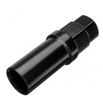Black 7 Sided Spline Tuner Lug Nut Locking Socket Key Removal Steel Tool