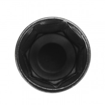 Black 7 Sided Spline Tuner Lug Nut Locking Socket Key Removal Steel Tool