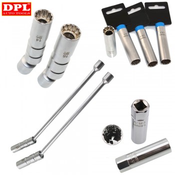 14 or 16mm Point Remover Wrench Spark Plug Socket Thin Wall 3/8 Drive For BMW For Mercedes For Nisan Benz