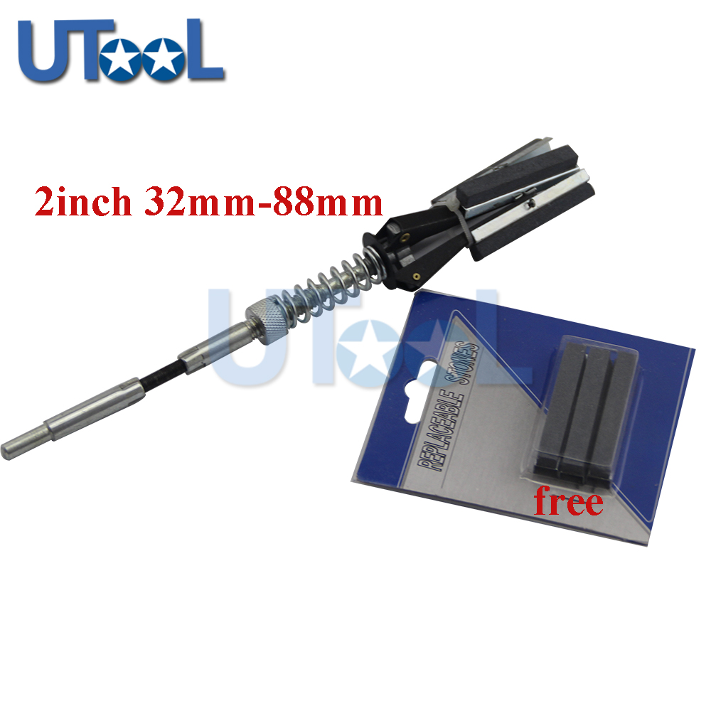 3 jaw Adjustable Brake Piston Cylinder Hone Tool Range 32-88mm with Free 50 mm Replaceble Stone Set