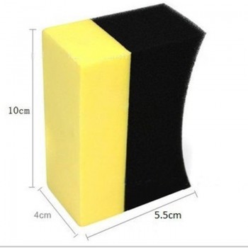 Youwinme U-Shape Car Wheels Sponge Cleaning Tool 100pcs Auto Tyre Wash Brush Truck Tire Paint Care Wax Polishing Washer Wipe