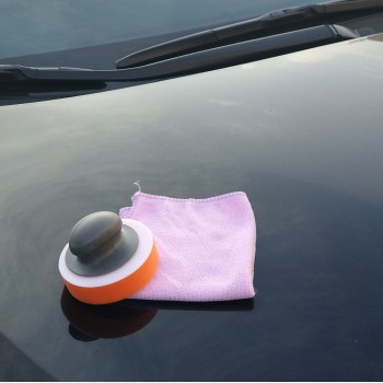Car Manual Waxing Kits High Quality Sponge Buffer Pad With Removable Handle Car Washing Cleaning All In One