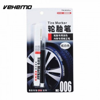 Vehemo 2pcs Tire Marker Carwash Tire Pen Motorcycle Tire Paint Pen for Marker Pens Tread Supplies for Paint Care