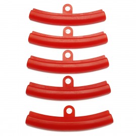 5pcs Car Tire Red Rubber Guard Rim Protector Tyre Wheel Changing Rim Edge Protection Tools Polyethylene
