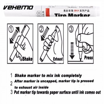 Tire Paint Pen 2pcs Permanent Tire Pen Waterproof Tire Marker Universal Care
