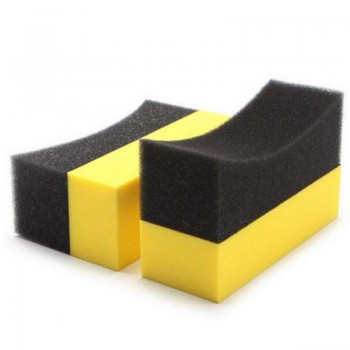 Youwinme 50pcs U-Shape Car Wheels Cleaning Auto Tyre Wash Brush Sponge Truck Tire Paint Care Wax Polishing Washer Wipe