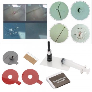 2019 DIY Car Windshield Repair Kit tools Auto Glass Windscreen Repair Set Give Door Handle Protective Decorative Sticker 2018