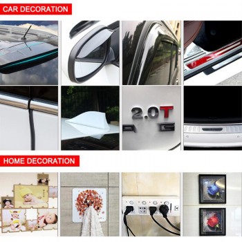8mm Wide Double Face Sticker Car 3M Vehicle Auto Automotive Voiture Bande Autocollant Car Double Face Ruban