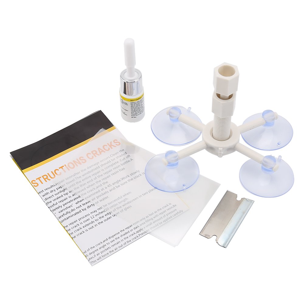 Car-styling DIY Professional Auto Glass Windscreen Repair Tools Set Car Windscreen Crack Restore Window Screen Polishing