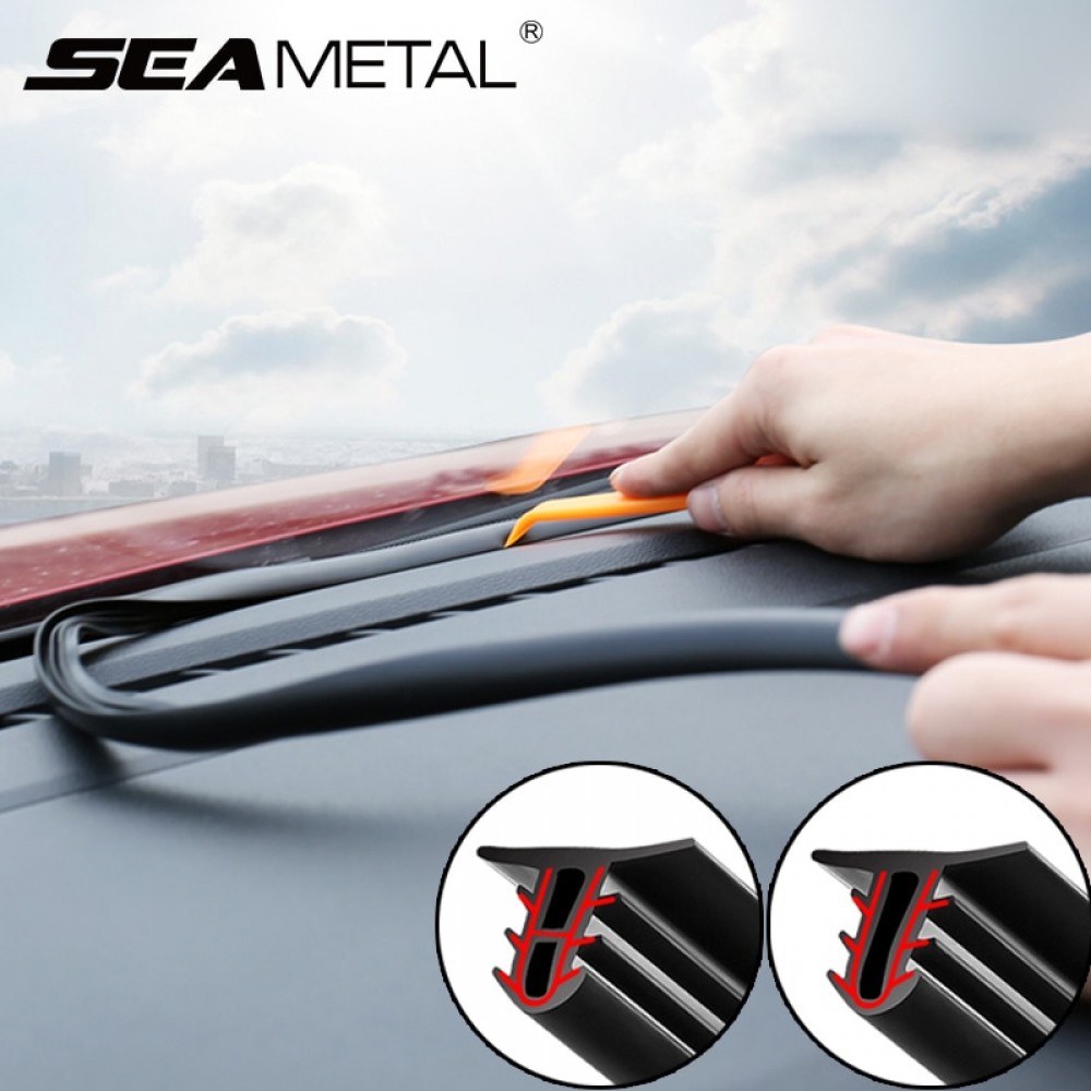 Car Dashboard Sealing Strips Weatherstrip Rubber Seals Sound Insulation Sealing Universal Automobiles Interior Accessories goods