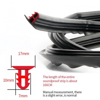 Car Dashboard Sealing Strips Weatherstrip Rubber Seals Sound Insulation Sealing Universal Automobiles Interior Accessories goods