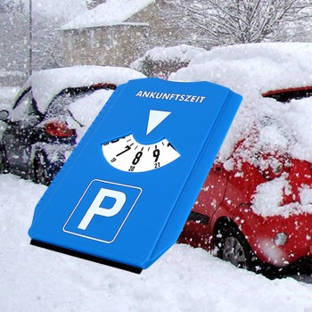 Snow Remover Car Windshield Snow Shovel Return Time Note Car Parking Time Sign Ice Scraper  Parking Time Tools Time Display Disc