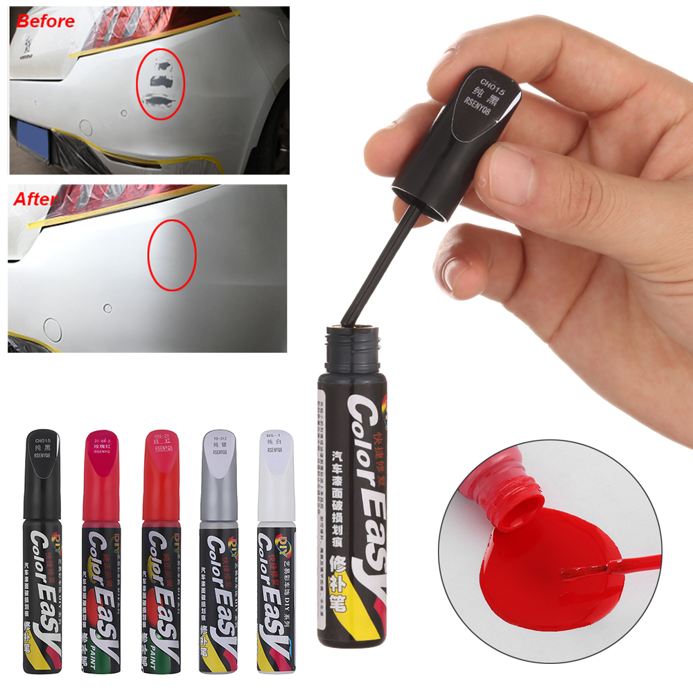 Hot Colors Auto Car Coat Clear Paint Pen Brush Touch Up Scratch Clear Repair Applicator Maintenance Waterproof Remover Tool