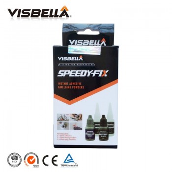 Visbella 2pcs 7 Second Speedy Fix Quick Bonding Adhesive Powders for Metal Steel Plastic Wood Ceramic Repair Glue Reinforcing
