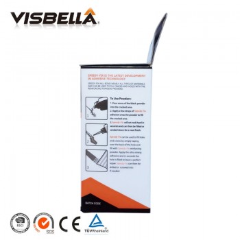 Visbella 2pcs 7 Second Speedy Fix Quick Bonding Adhesive Powders for Metal Steel Plastic Wood Ceramic Repair Glue Reinforcing