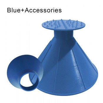 Outdoor Ice Scraper for Car Snow Shovel Cone Shaped Winter Car Windshield Snow Remover Miracle Ice Scraper Brush for Car Snow