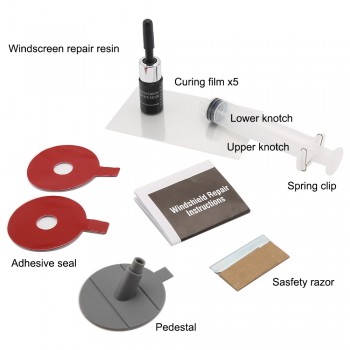 DIY Car Windshield Repair Kit tools Auto Glass Windscreen repair set Give Door Handle Protective Decorative Stickers
