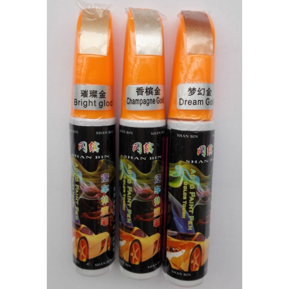 Gold series-1pcs Champagne Gold Pro Mending Car Remover Scratch Repair Paint Pen Clear