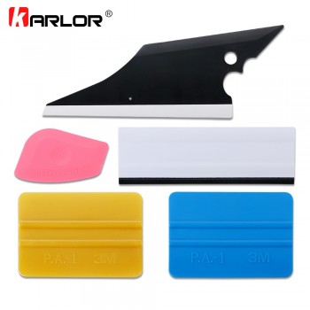 5Pcs Car Squeegees Vinyl Film Wrap Tools Kits Window Tints Tools Scraper Vehicle Windshield Wiper Tool Set Auto Car Accessories