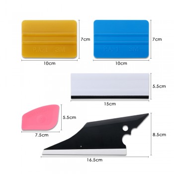 5Pcs Car Squeegees Vinyl Film Wrap Tools Kits Window Tints Tools Scraper Vehicle Windshield Wiper Tool Set Auto Car Accessories