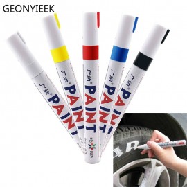 Colorful Waterproof Car Paint Pen Scratch Repair Pen Remover Painting Paint Marker Pen Car Tyre Tire Tread Rubber Graffiti Pen