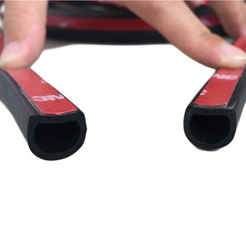 1-3 Meters  Small D Type 3M Car Door Seal Strip Weatherstrip Rubber Seal Sound Insulation  Weatherstrip Seals Hollow
