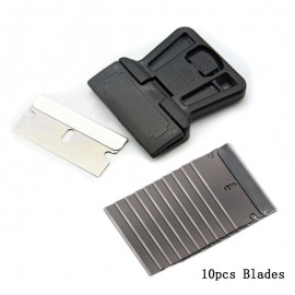 TACARO Car Tools Razor Scraper+10pcs Razor Blade Window Tint Tools Vinyl Car Film Wrap Squeegee Car Styling Sticker Glue Remover