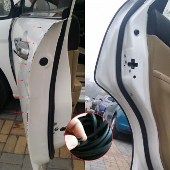 Universal 6 Meters U-type Automobile Door Edge Guard Rubber Sealing Strip  Collision Strip Reduce The Impact