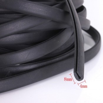 Universal 6 Meters U-type Automobile Door Edge Guard Rubber Sealing Strip  Collision Strip Reduce The Impact