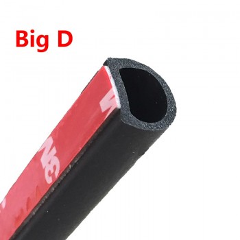 2 Meter Big D(14mm*12mm) Type 3M Car Motor Door Seal Strip Weatherstrip Rubber Seal Sound Insulation Weatherstrip Seals Hollow