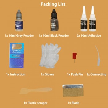 Visbella 7 Second Speedy Fix Quick Bonding for Metal Steel Plastic Wood Rubber Ceramic Repair Fast Dry Glue Reinforcing Adhesive