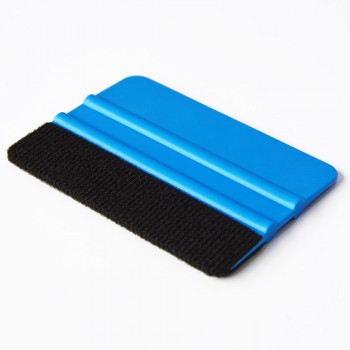 EHDIS Blue Plastic Scraper Vinyl Film Car Wrap Squeegee With Soft Fabric Felt Edge Window Glass Decal Applicator Sticker Tool