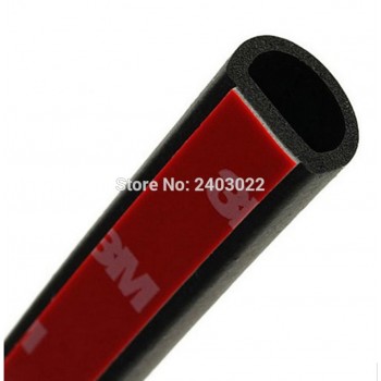 8 Meter Big D(14mm*12mm) Type 3M Car Motor Door Seal Strip Weatherstrip Rubber Seal Sound Insulation Weatherstrip Seals Hollow