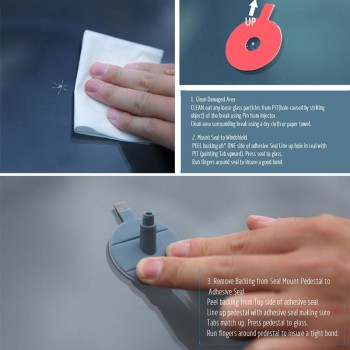 Sike Car Windshield Repair Kit tools Auto Glass Windscreen Repair Set Door Handle Protective Decorative Sticker Car Styling