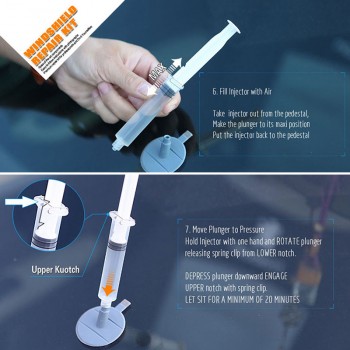 DIY Car Windshield Repair Kit tools Auto Glass Windscreen Repair Cracked Set Give Door Seal Handle Protective Decorative Sticker