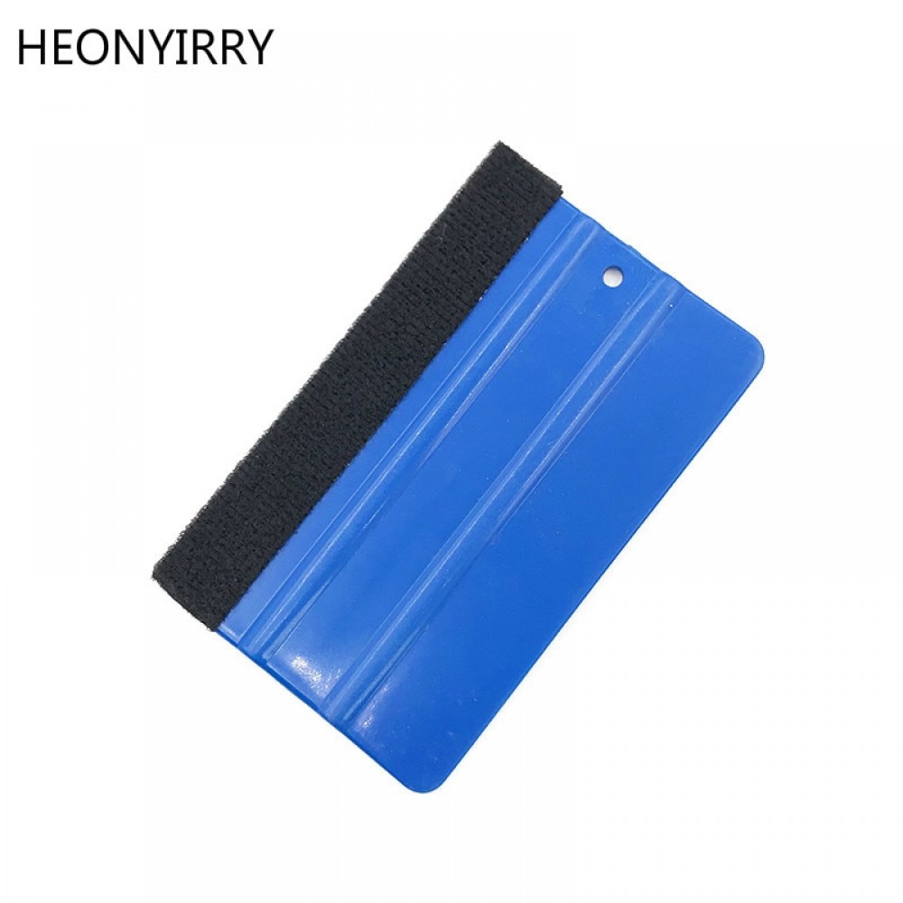 1PCS Car Vinyl Film wrapping tools Blue Scraper squeegee with felt edge size 12.5cm*8cm Car Styling Stickers Accessories